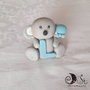 Cake topper animaletti lettere koala con palloncino personalizzabile 