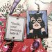 Orecchini cartoon Catwoman Colorati leggeri pezzo unico 