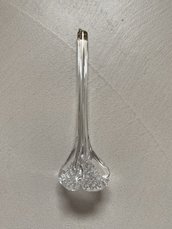 Fiore pendente, ricambio per lampadari in vetro soffiato di Murano, color trasparente
