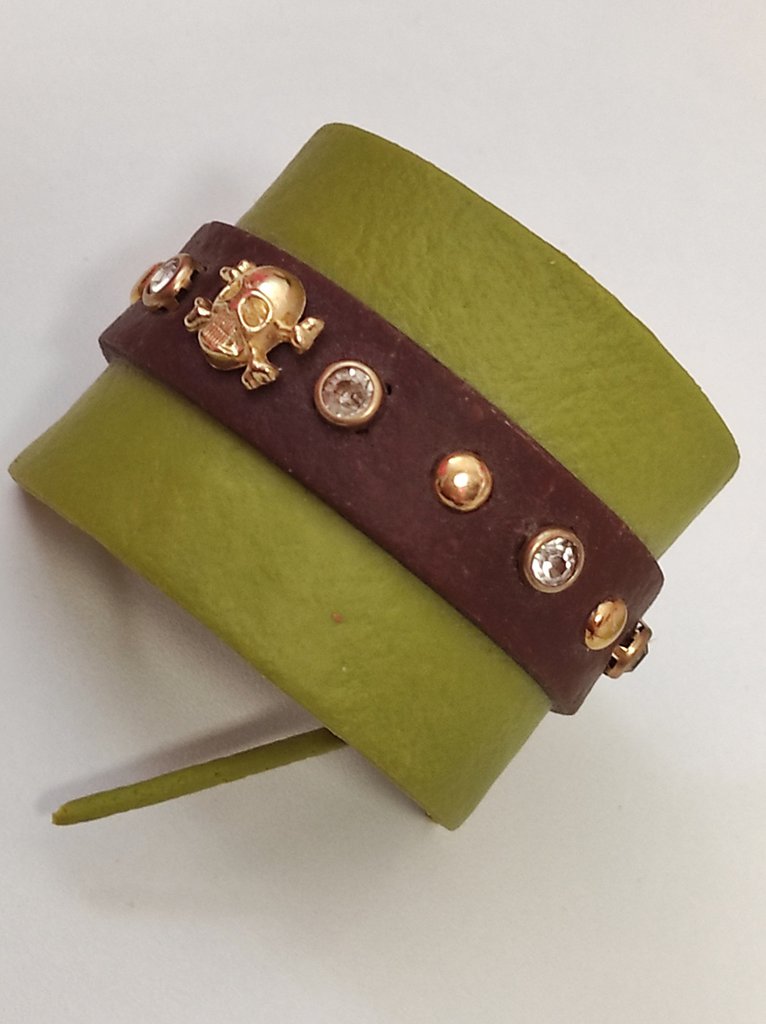 Braccialetto In Pelle E Borchie Dorate Just Cavalli C1407 - Foto 3