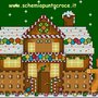 Gingerbread House Natalizia - motivo per punto croce 