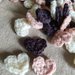 Cuoricini cotone/lana decorazione tavolo bomboniere matrimonio comunione san Valentino battesimo cresima, fatto a mano