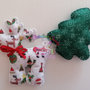 Decorazioni natalizie in pannolenci - renna e albero di Natale in pannolenci 