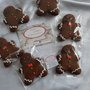 Biscotti speziati omino con papillon o omino con fiocchetto regalo natale pan di zenzero 