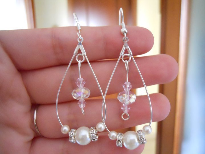 Clearine Cristalli austriaci Matrimonio Sposa Chandelier Statement Goccia Orecchini pendenti per Donne Trasparente Argento-fondo