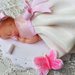 Bebe' in fimo femminuccia per Battesimo, nascita e primo compleanno 