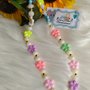 Phone Straps -Catenella per cellulare-  Fiori pastello