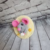 Topo Topolina Mouse Ratto Pupazzo Uncinetto Handmade Amigurum Crochet Knitting
