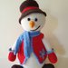 Pupazzo neve Natale amigurumi uncinetto