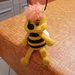 Bee Ape Crochet Amigurumi Pupazzo  Handmade Knitting Honeybee Apis Cartoon Gift