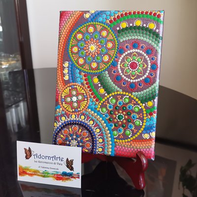 Mandala su tela - Per la casa e per te - Produzioni artistiche - d