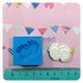 Stampo piedini bebé con fiore ORIGINALE HANDMADE per bomboniere battesimo nascita neonato, per gesso, resina, fimo, soggetto originale handmade