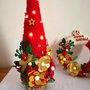 Decoro casa Natale fatto a mano luci unico regalo albero led fuoriporta lucine
