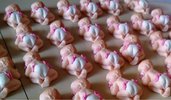 Lotto 20 bebè bomboniere in fimo battesimo, nascita,confettata,