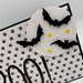Card Halloween "BOO" con pipistrelli