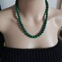 collana di malachite naturale