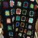 Copertina piastrelle uncinetto, plaid, granny square coperta, crochet, coperta in lana con frange