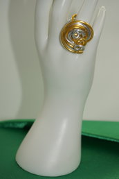 anello Wire  colore alluminio oro e argento