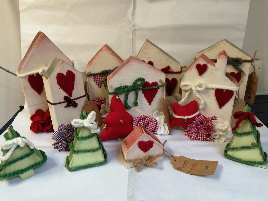 CASETTE IN LEGNO NATALE - Feste - Natale - di La Bottega di Dora | su