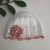 Cappellino neonata uncinetto cotone bianco/rosa antico 