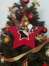 Decorazione di Natale - stella rossa