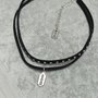 collana choker collarino girocollo lametta gothic borchie