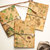 Quadernino tascabile rilegato a mano e decorato con stampo di foglie