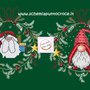 CROSS STITCH PATTERN CHRISTMAS-Schema per due Ghirlande natalizia fai-da-te a punto croce