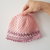 Cappello bambina in cotone multicolore rosa