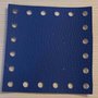 quadrati in pelle 10x10 codice 5 blu petrolio 