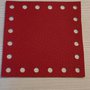 quadrati in pelle  10x10 codice 6 rosso natale 