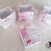 Bomboniera comunione portaconfetti gift bags angioletto biondo per bimba  rosa