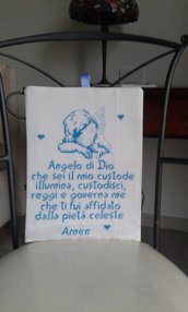 Preghiera Angelo Custode a punto croce