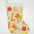 Calza della befana stampa natalizia, 29 cm x 18 cm