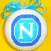 Palline di Natale personalizzate con Squadra del cuore -punto croce- Napoli Juventus Milan Roma Inter