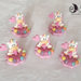 bomboniere compleanno statuine unicorno con cubi nome multicolor bimba 7 lettere
