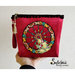 Borsa beauty-case con ruota di carretto, rosso.