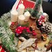 Centrotavola natalizio Con Base in legno e candela
