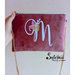 borsa tracolla con lettera personalizzata. rosa antico.