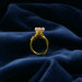 anello con perline swarovski