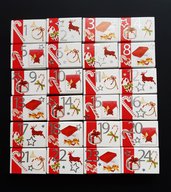 Calendario dell'Avvento Minimal Classic Red - Christmas Collection