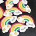  BOMBONIERA ARCOBALENO SEGNAPOSTO NUVOLA COMPLEANNO NASCITA BATTESIMO DECORAZIONE FESTA CALAMITA UNICORNO