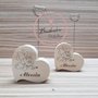 Bomboniera clip portafoto minnie cuore in legno personalizzabile