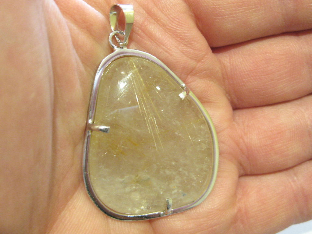 MONDO PIETRA Minerali Per Cristalloterapia E Collezionismo ,gioielli In Pietra Dura - Quarzo Rutilato - Foto 8