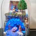 DIORAMA  PRESEPE  ARTISTICO IN CAMPANA DI PLASTICA su DUE LIVELLI (tipo A)