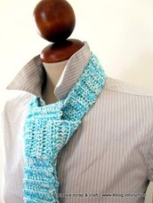 Pattern spiegazione per realizzare BIG TIE la cravatta a crochet uncinetto - idea regalo