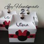 Scatolina porta confetti segnaposto Minnie topolina mouse compleanno battesimo nascita evento 