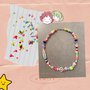 Collana "SMILE" perline colorate, cuori e stelline