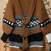 Cardigan stile azteco