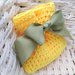 Sacchettini confetti matrimonio giallo verde arancione country chic cotone uncinetto fatto a mano colori 2022